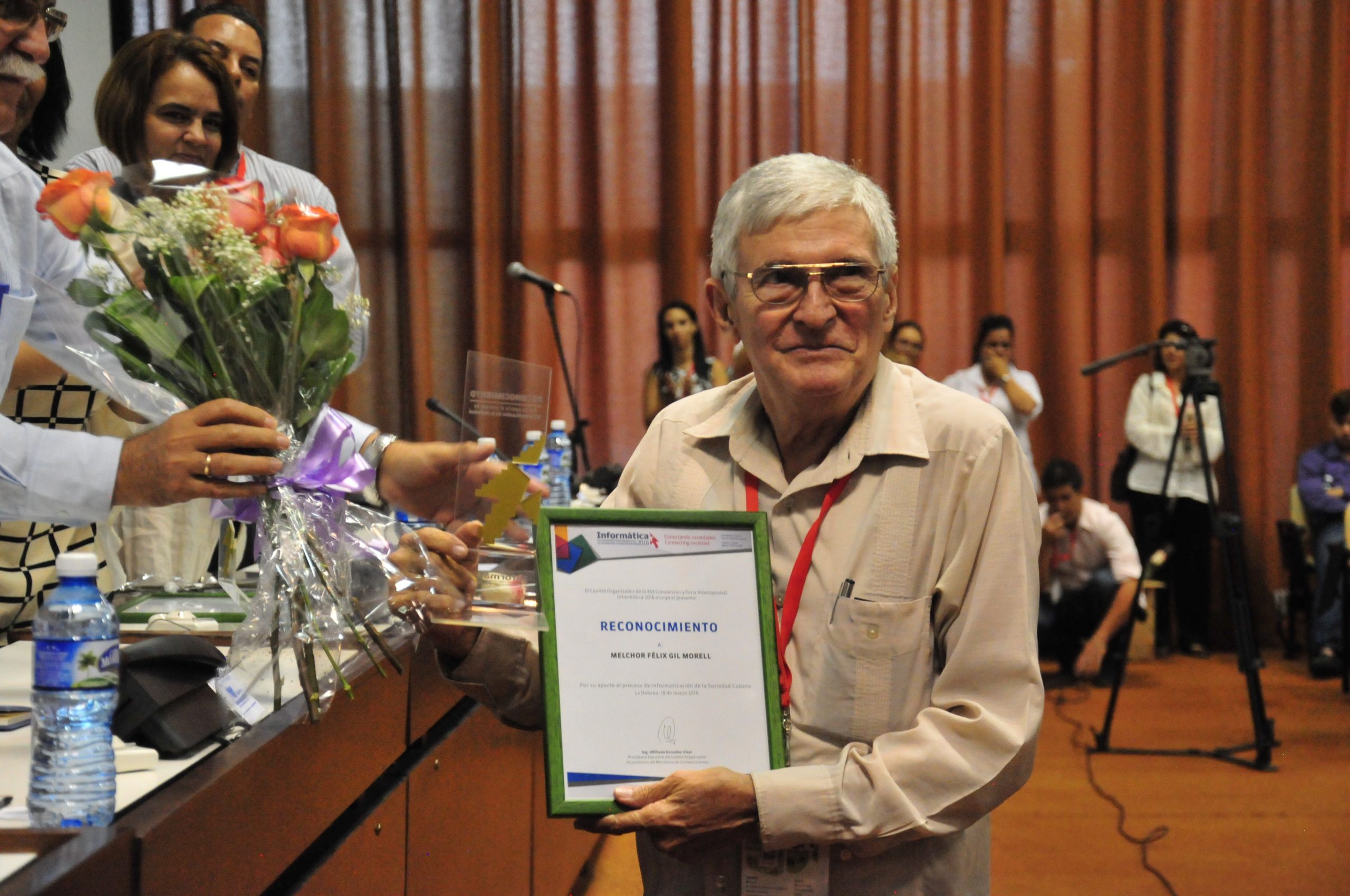 2016 Especial Acknowledgement to Melchor Gil, Founding President of INFORMÁTICA Conventions and Fairs, and Founding Rector of the Cuban University of Computer Science