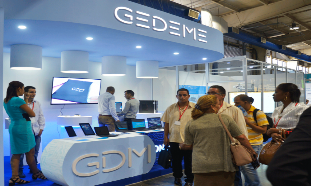 2018 Stand de la empresa de la industria electrónica cubana GEDEME