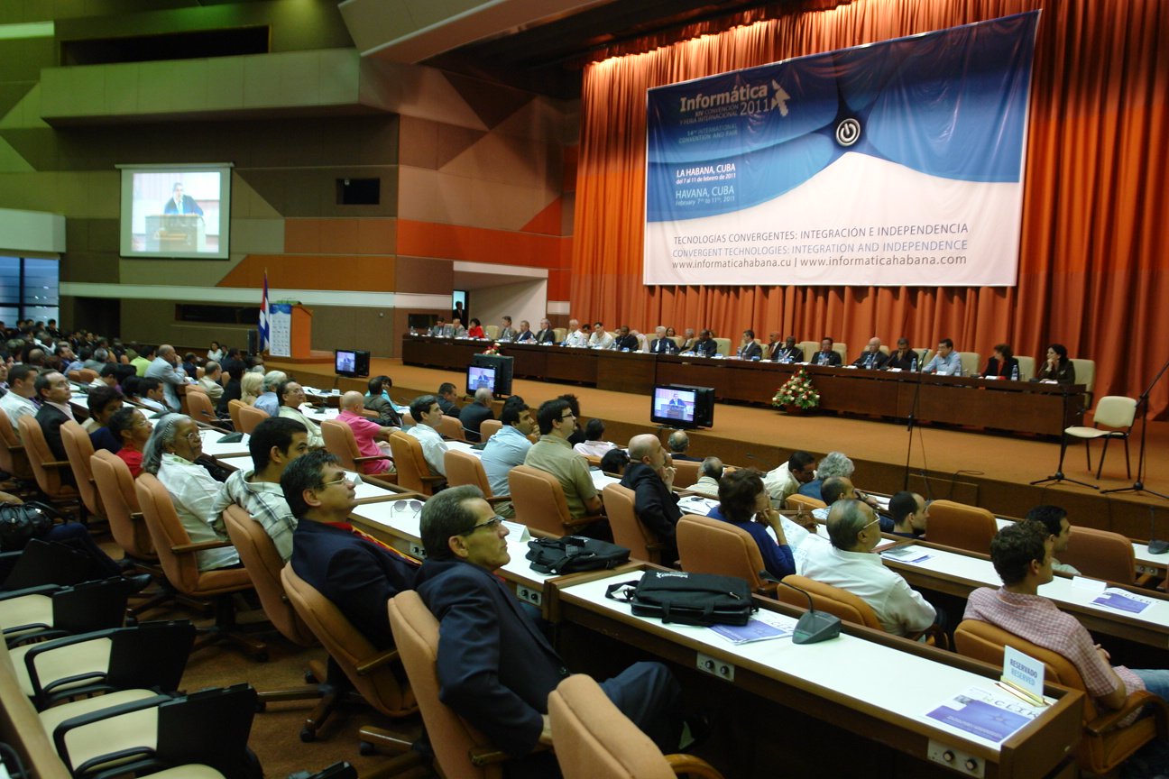 2011 A panel during a plenary session being attended by 11 Ministers responsible for Informatics-related issues in every one of their countries